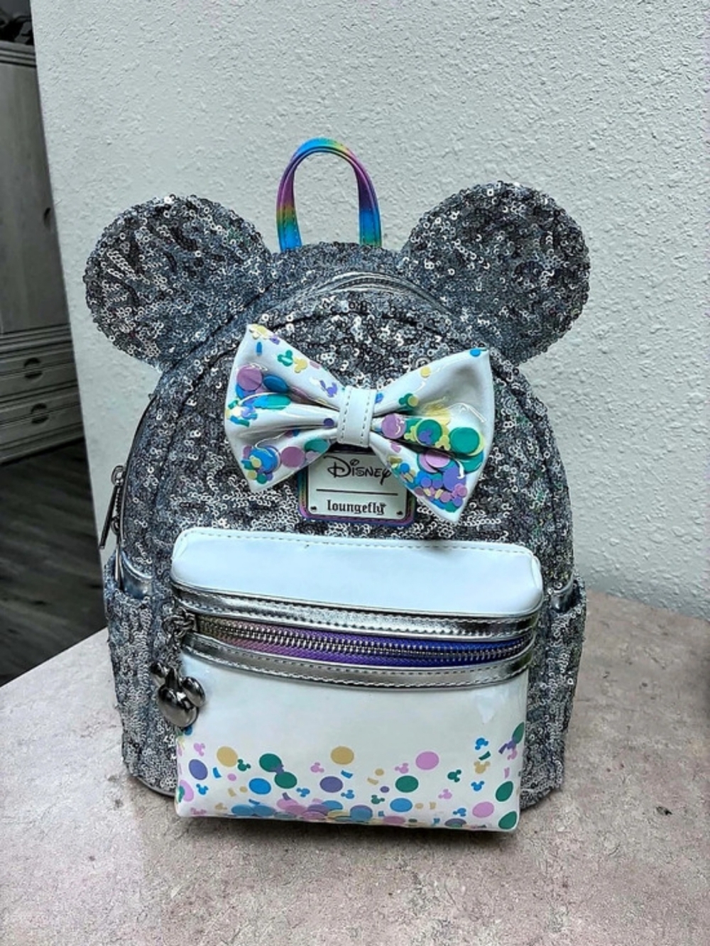 Loungefly Disney Mickey Mouse and Friends Birthday Celebration Mini Backpack
